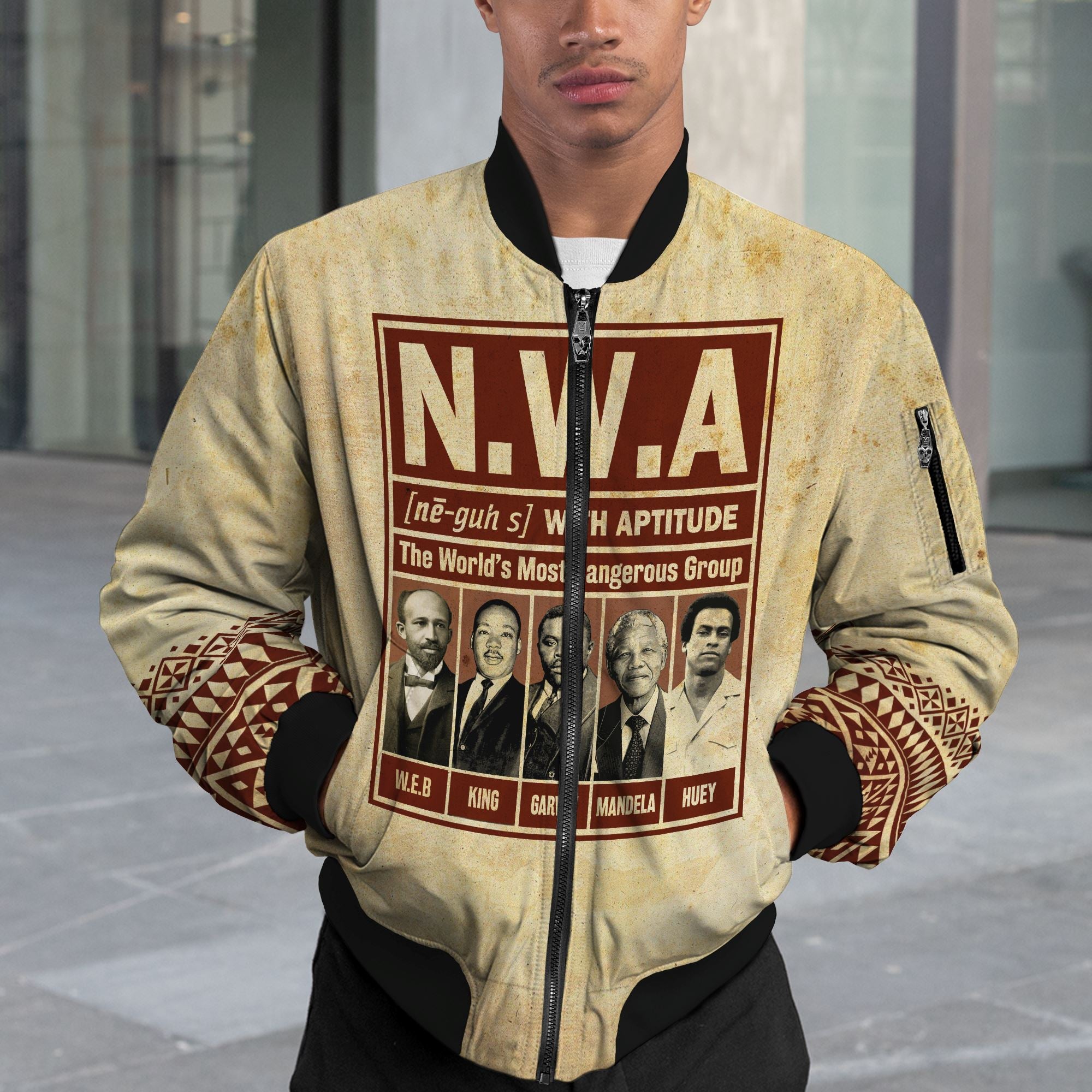 The World's Most Dangerous Group Bomber Jacket – Melaninful