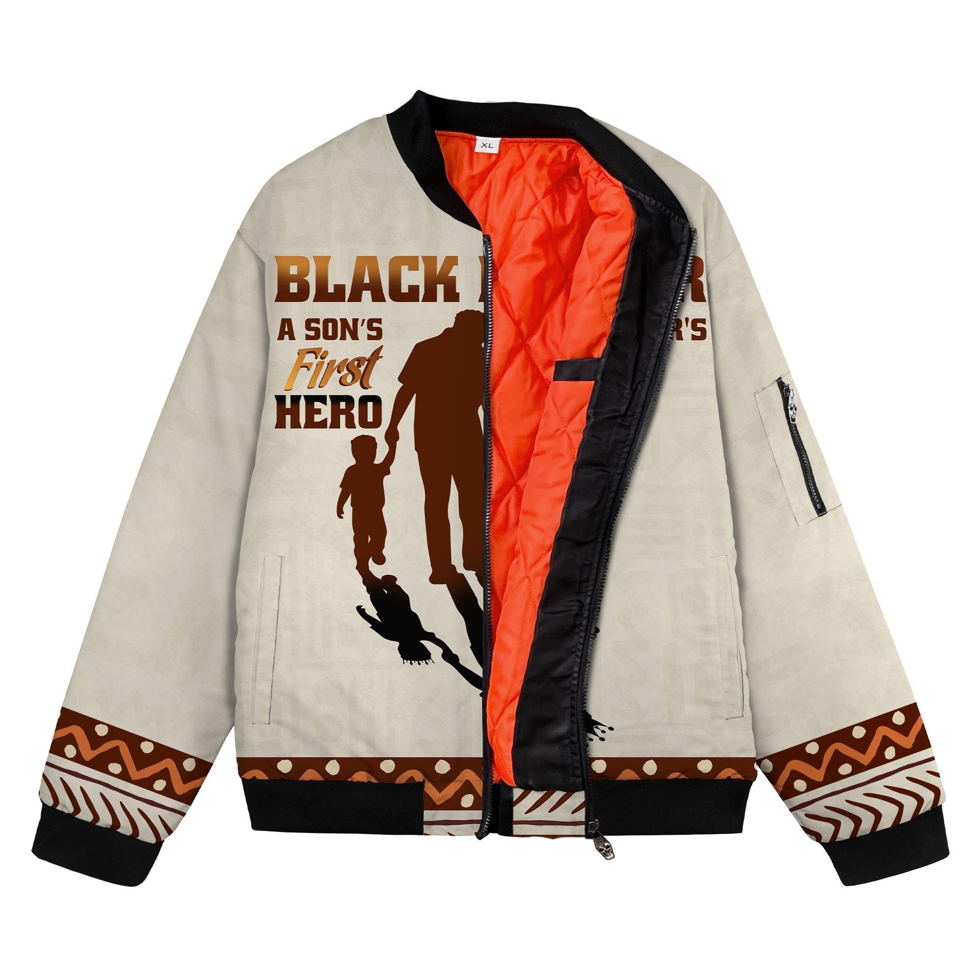 Black Father Bomber Jacket Bomber Jacket Version 2 Zootop Bear 