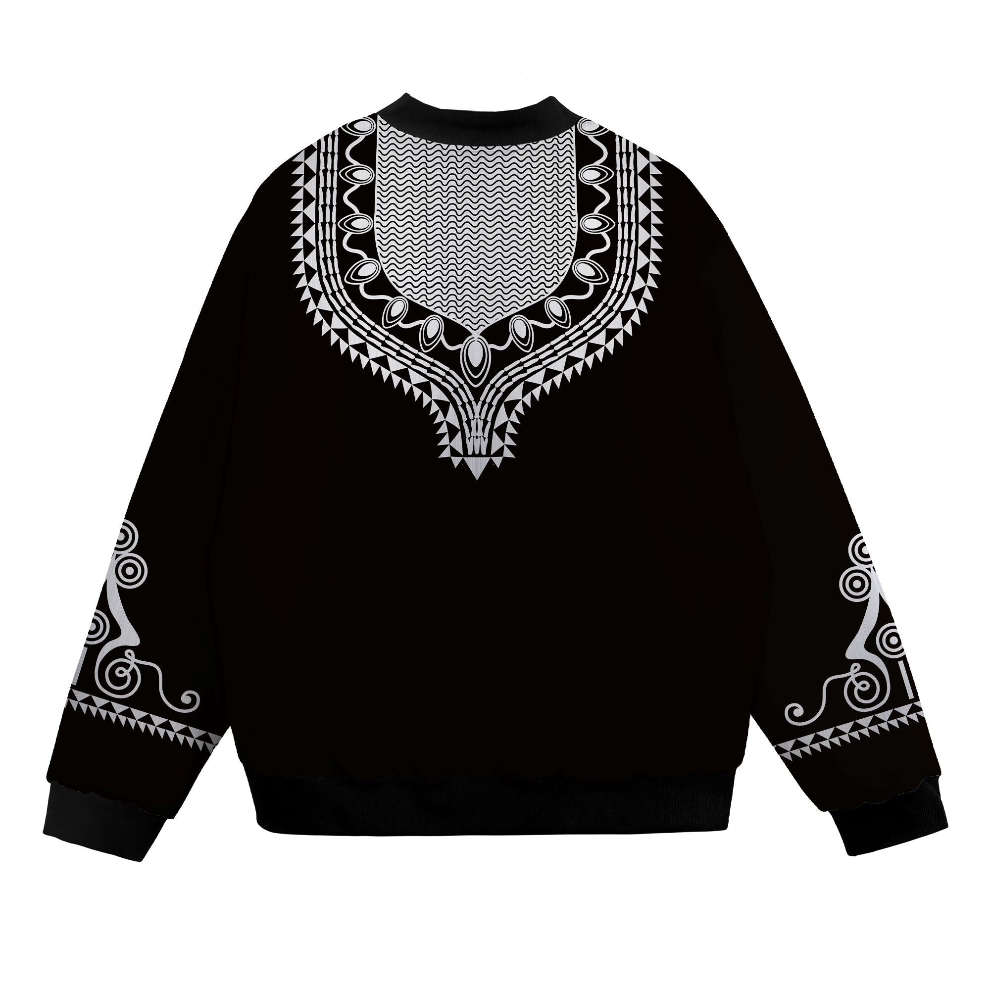 Printed Dashiki Color Black Bomber Jacket Bomber Jacket Version 2 Zootop Bear 