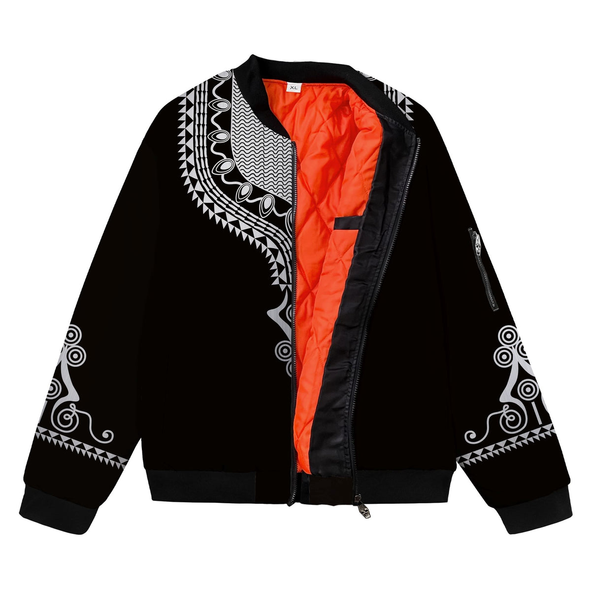 Printed Dashiki Color Black Bomber Jacket Bomber Jacket Version 2 Zootop Bear 