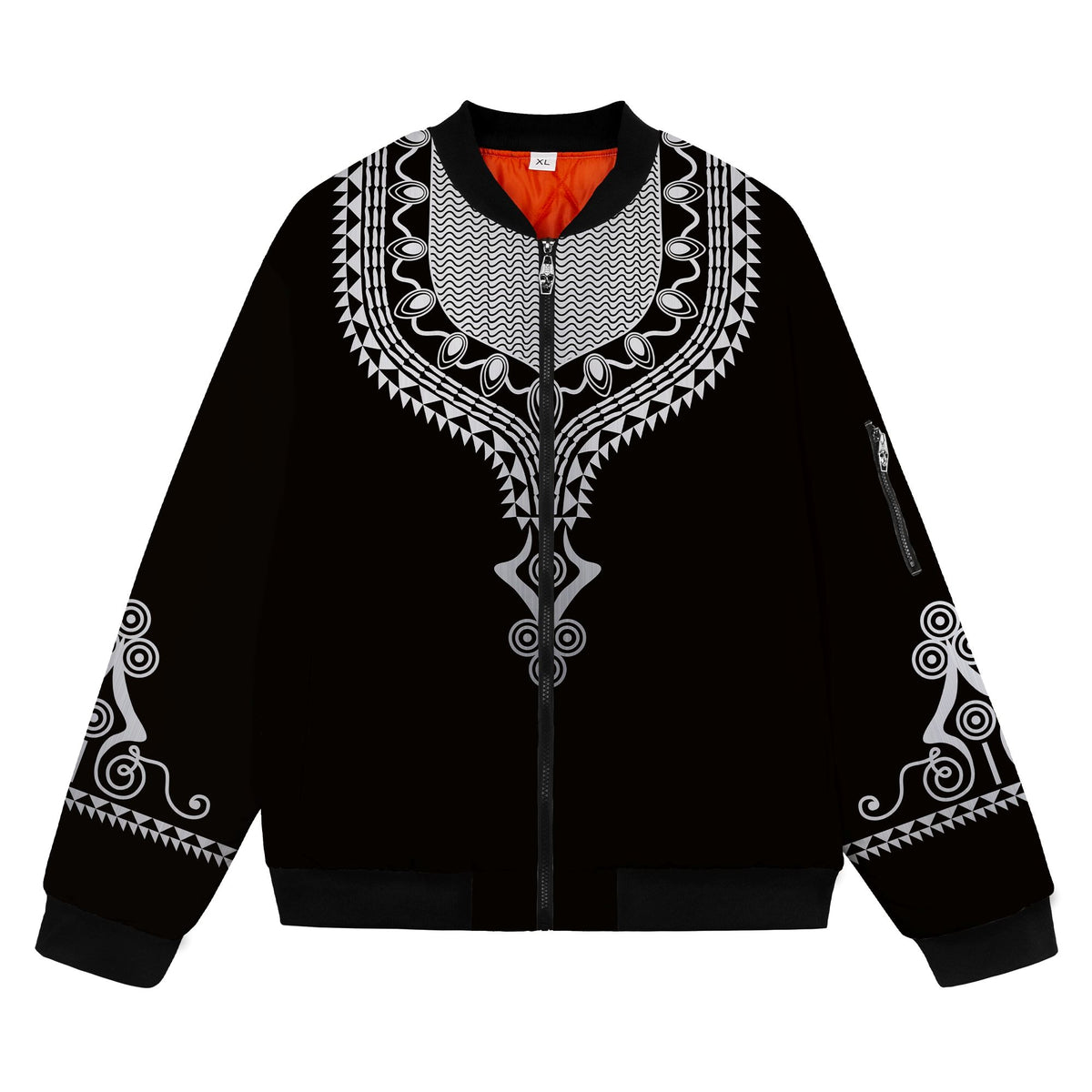 Printed Dashiki Color Black Bomber Jacket Bomber Jacket Version 2 Zootop Bear 