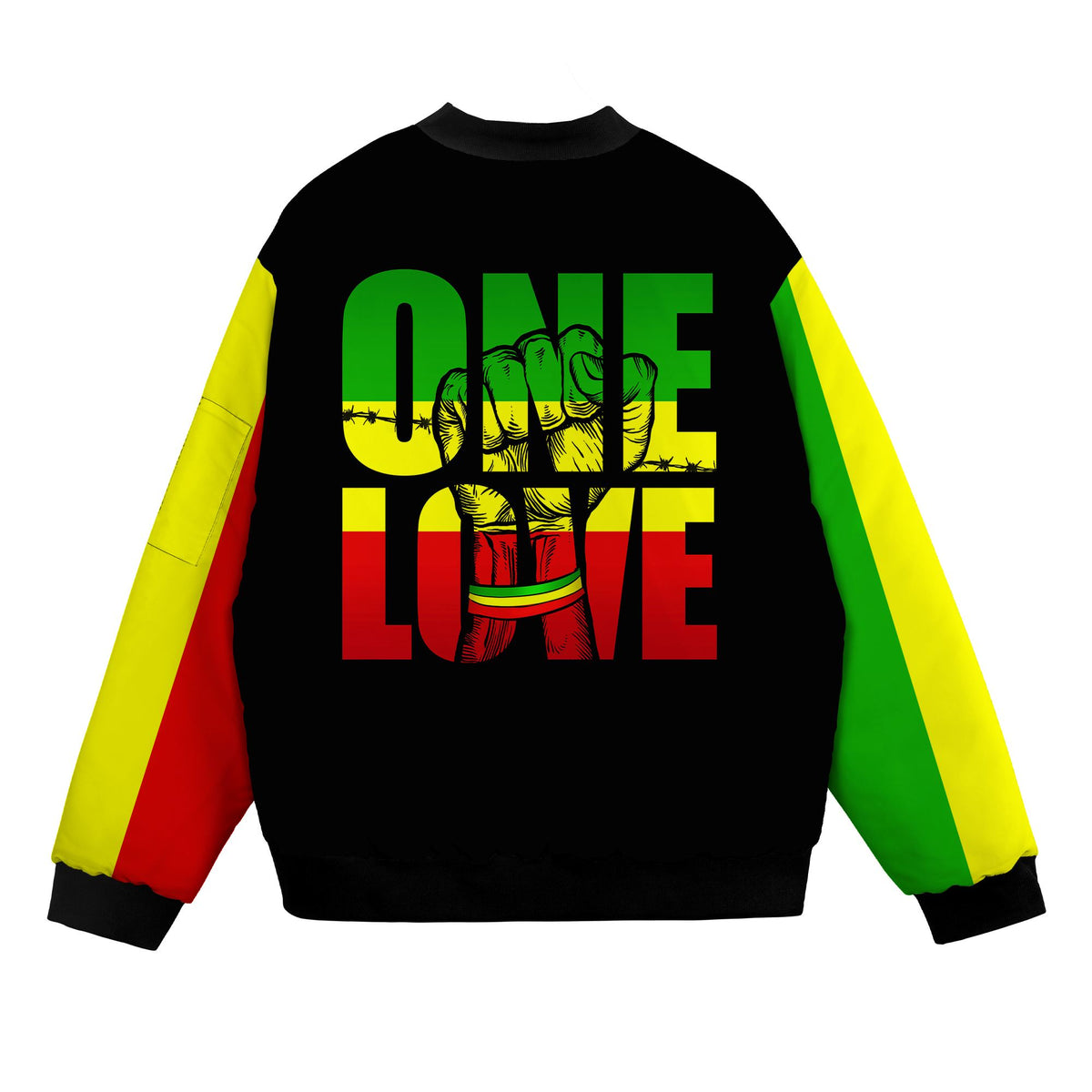 Reggae One Love Bomber Jacket Bomber Jacket Version 2 Zootop Bear 