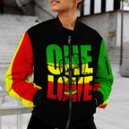 Reggae One Love Bomber Jacket Bomber Jacket Version 2 Zootop Bear 