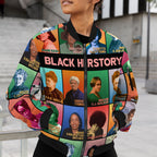 Black Herstory Bomber Jacket Bomber Jacket Version 2 Zootop Bear 