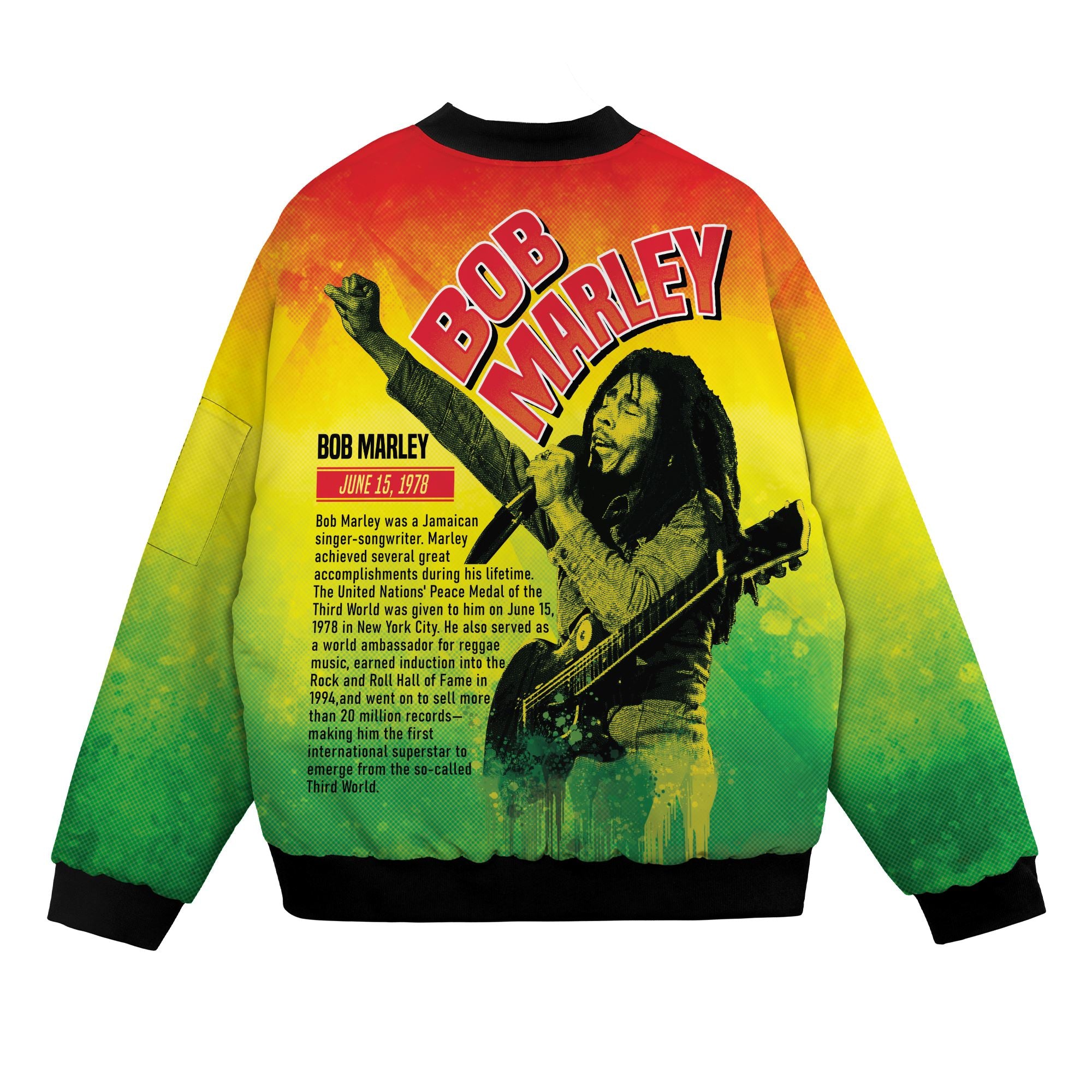 Bob Marley Bomber Jacket Bomber Jacket Version 2 Zootop Bear 