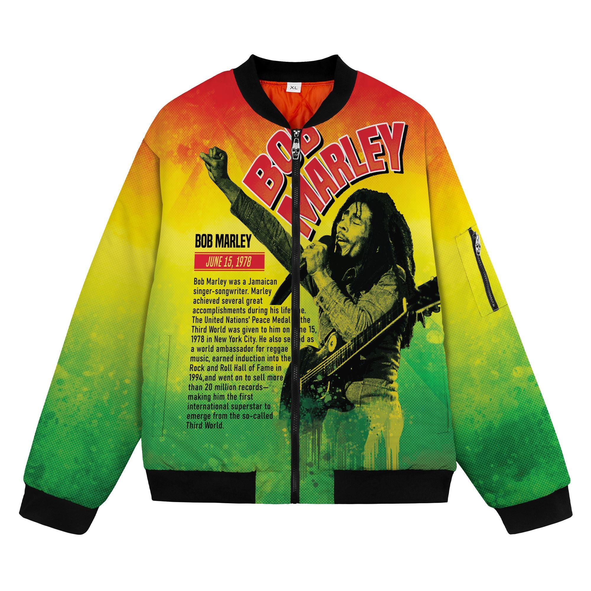 Bob Marley Bomber Jacket Bomber Jacket Version 2 Zootop Bear 