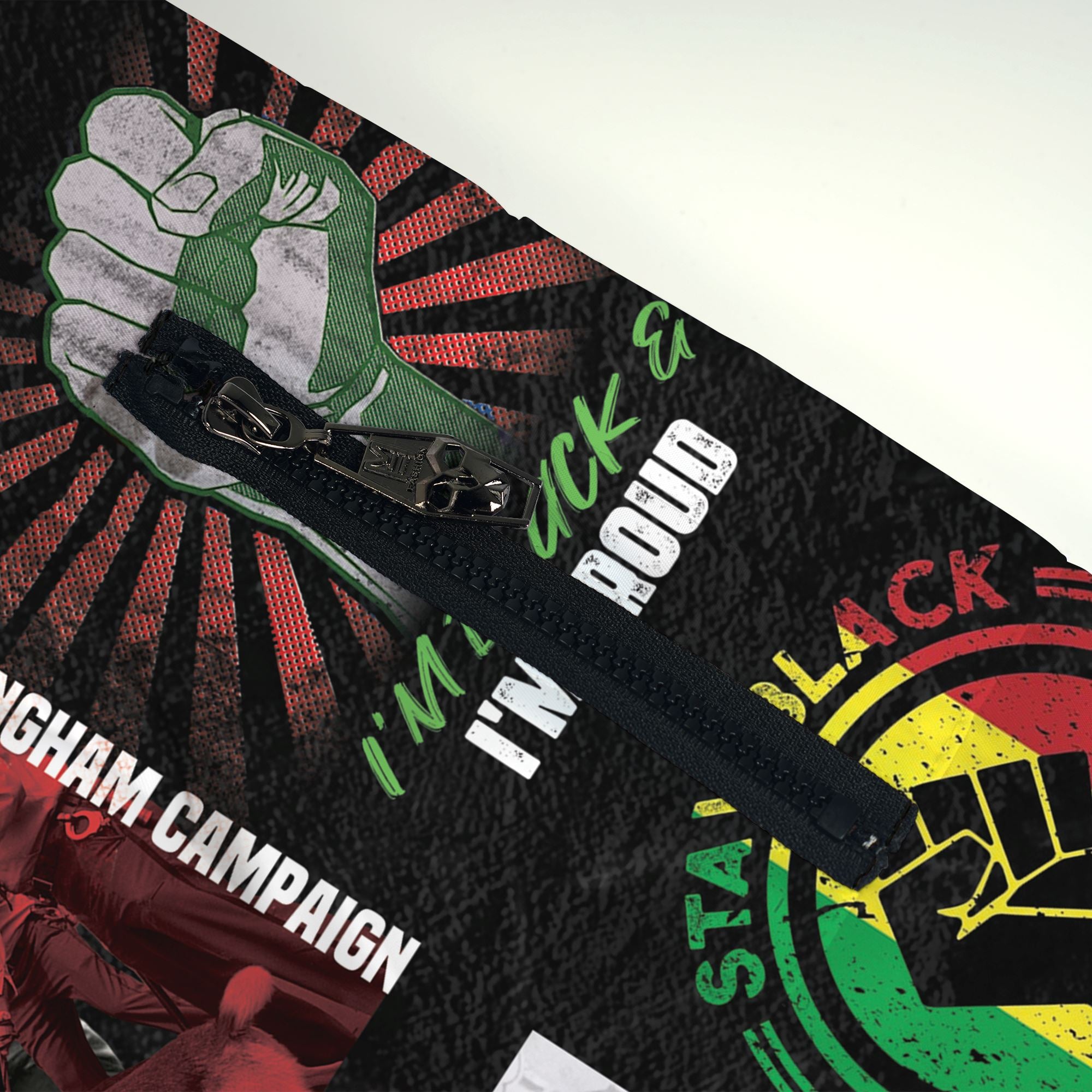 Civil Rights Movement Poster Art Mudcloth Bomber Jacket Bomber Jacket Version 2 Zootop Bear 