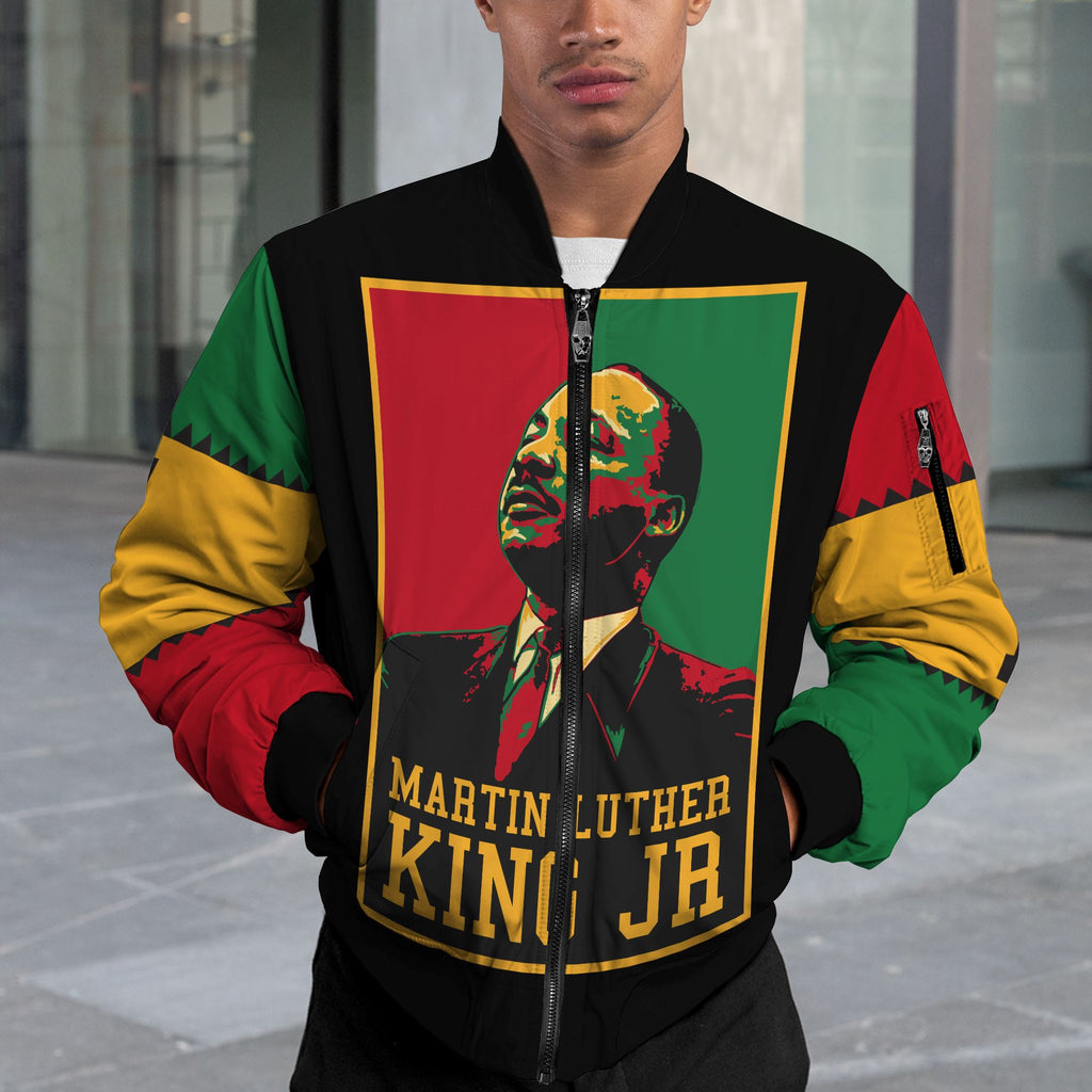 Martin Luther King Jr Retro Bomber Jacket Bomber Jacket Version 2 Zootop Bear 