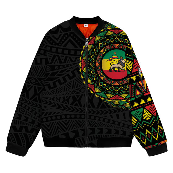 Ethiopia Flag Bomber Jacket Bomber Jacket Version 2 Zootop Bear 