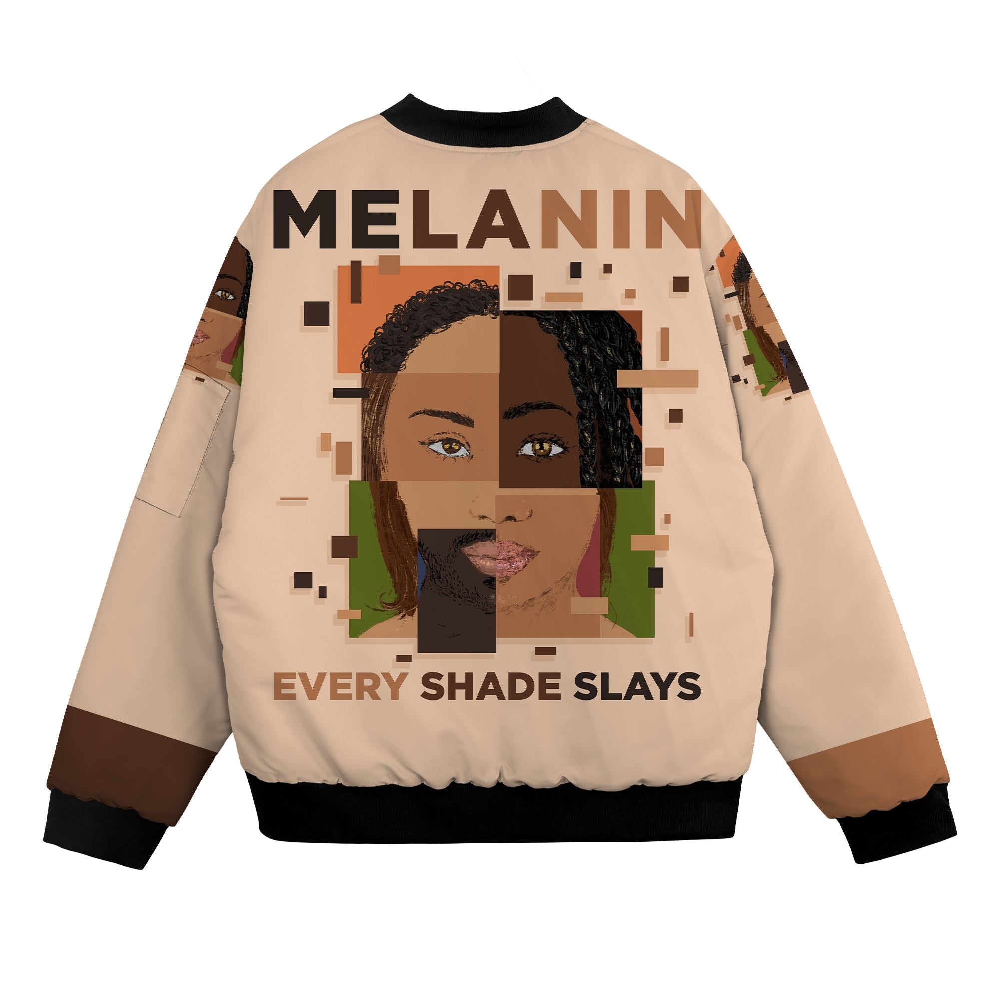 Melanin Every Shade Slays Bomber Jacket Bomber Jacket Version 2 Zootop Bear 
