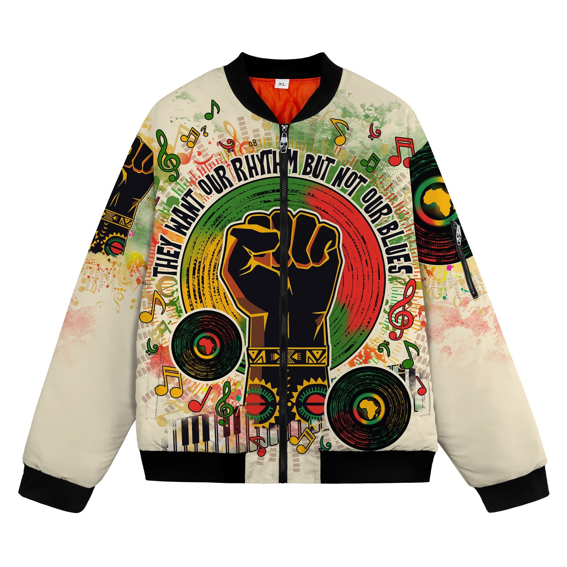 They Want Our Rhythm, Not Our Blues Bomber Jacket Bomber Jacket Version 2 Zootop Bear 