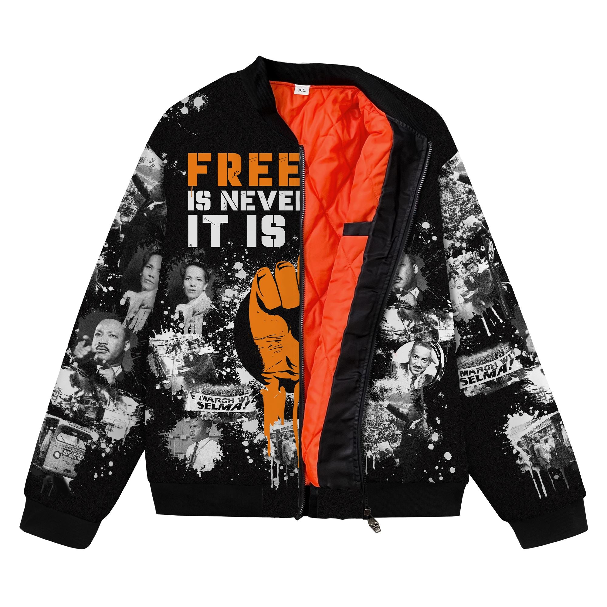 Freedom Is Never Given It Is Won Bomber Jacket Bomber Jacket Version 2 Zootop Bear 