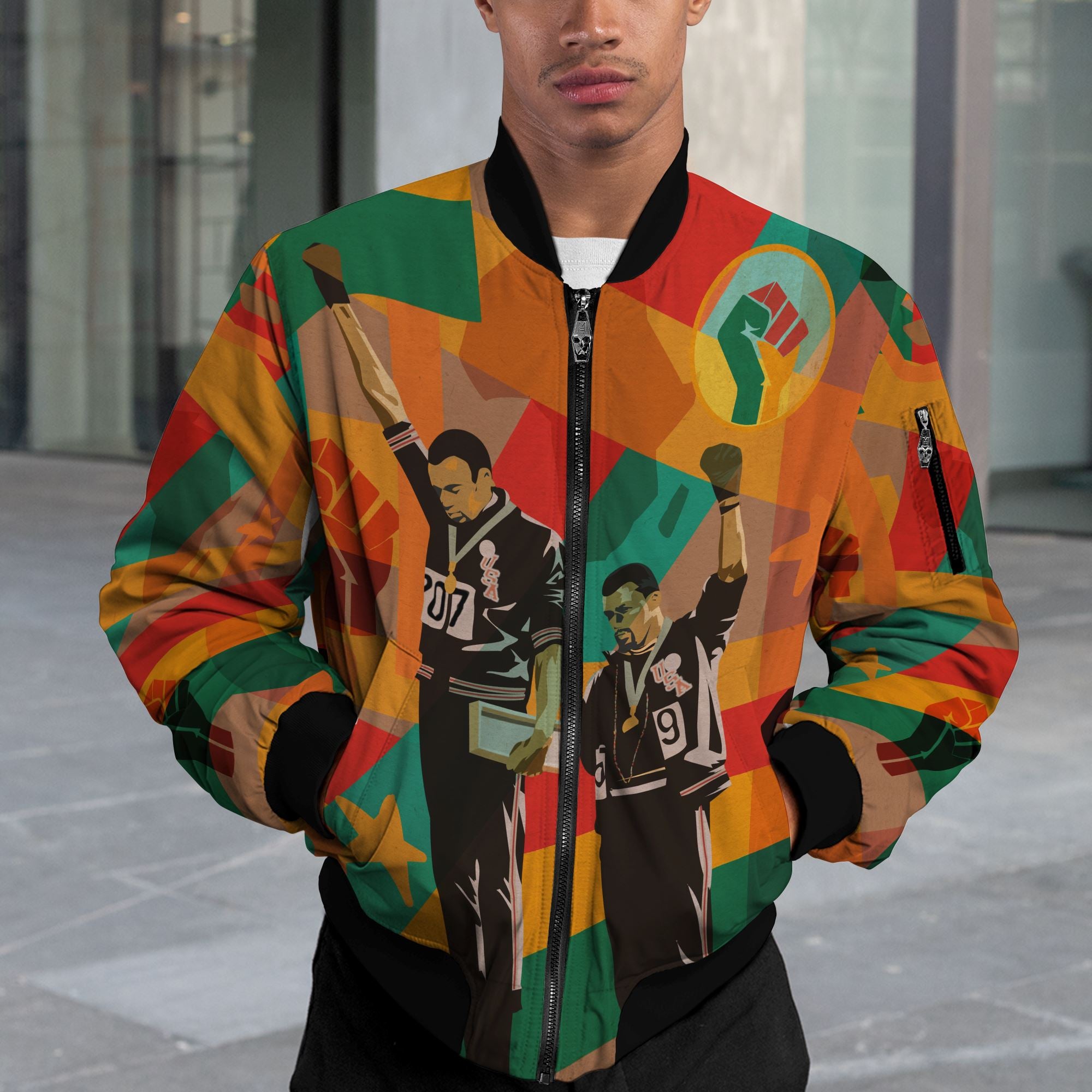 Fists of Freedom Bomber Jacket Bomber Jacket Version 2 Zootop Bear 