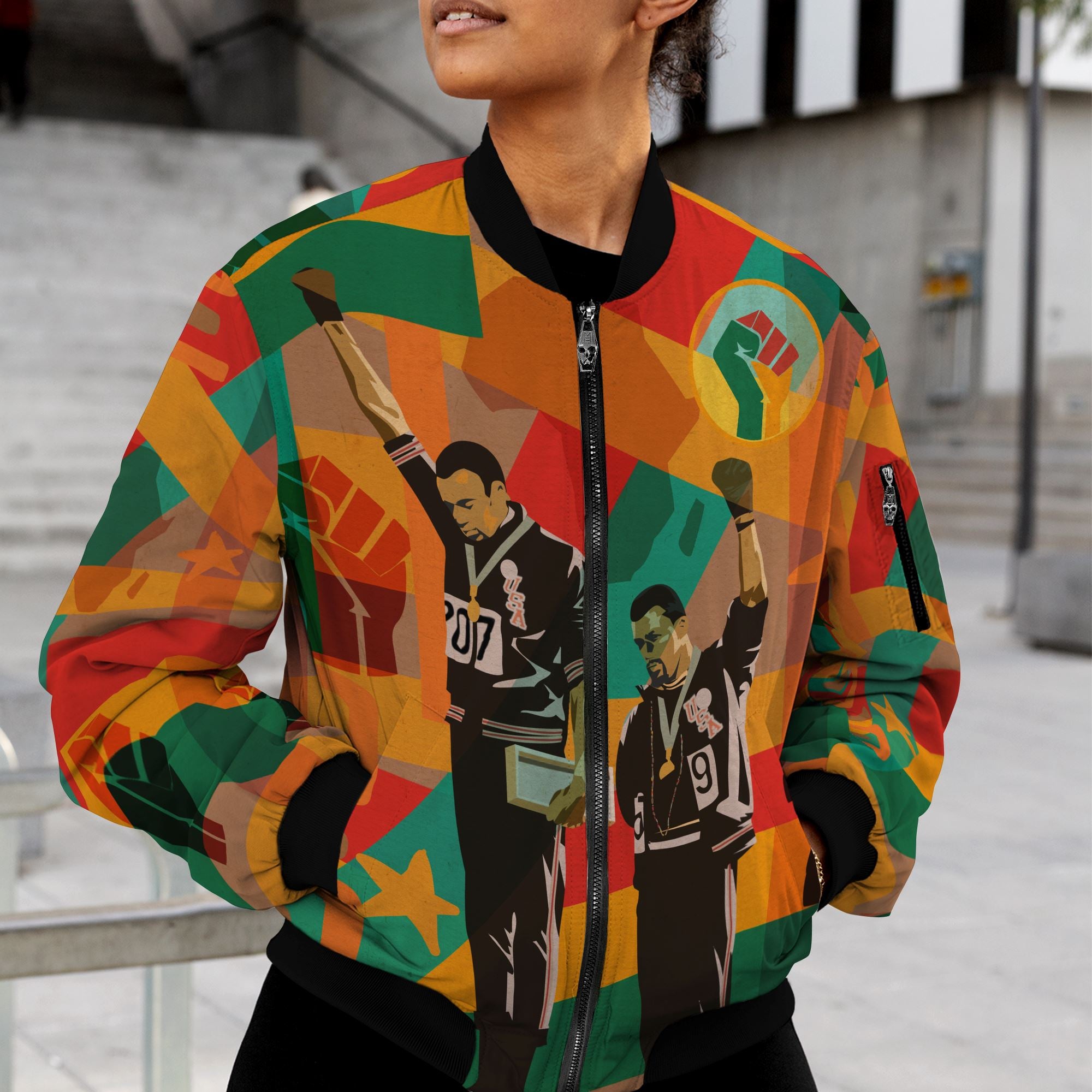 Fists of Freedom Bomber Jacket Bomber Jacket Version 2 Zootop Bear 
