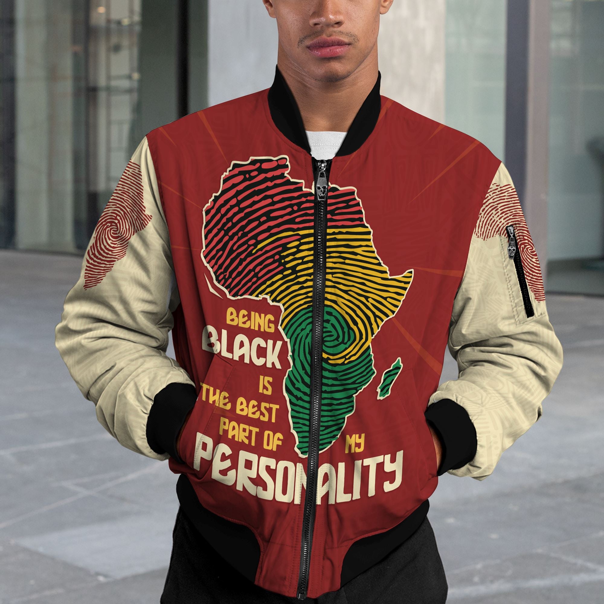 Being Black Is The Best Part Of My Personality Bomber Jacket Bomber Jacket Version 2 Zootop Bear 