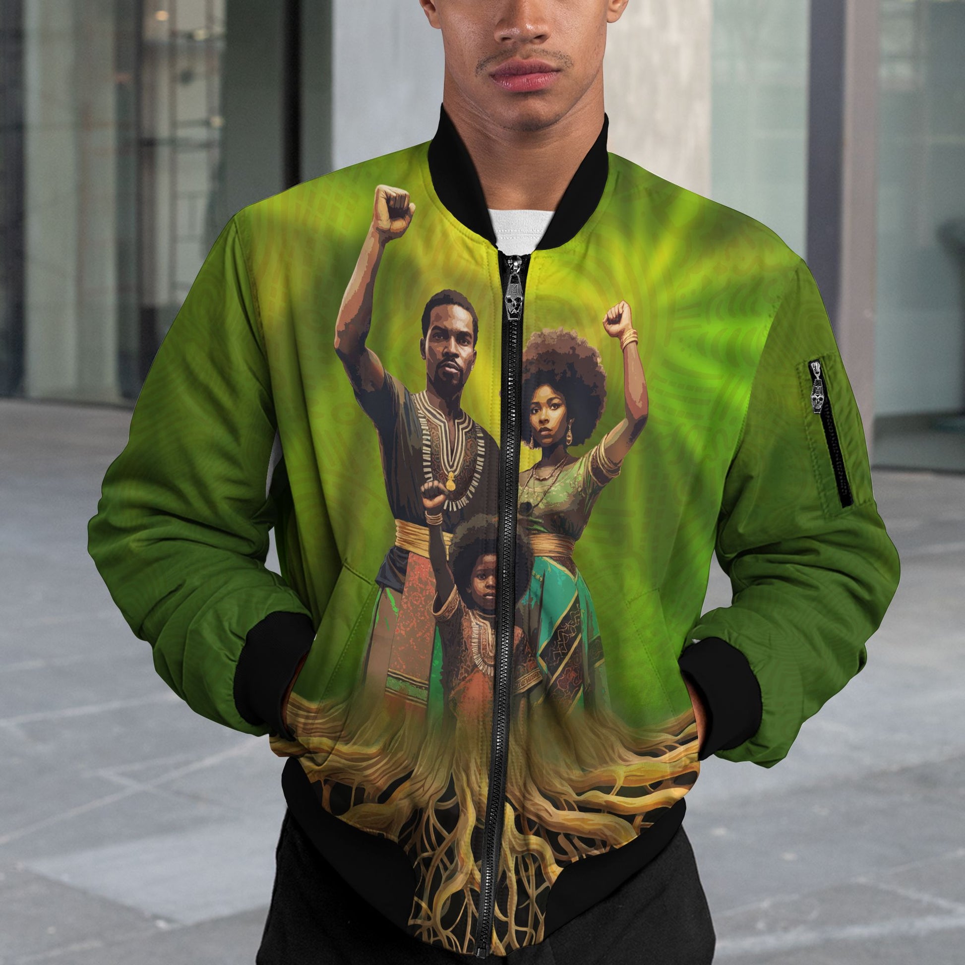 Rooted in Resistance Bomber Jacket Bomber Jacket Version 2 Zootop Bear 