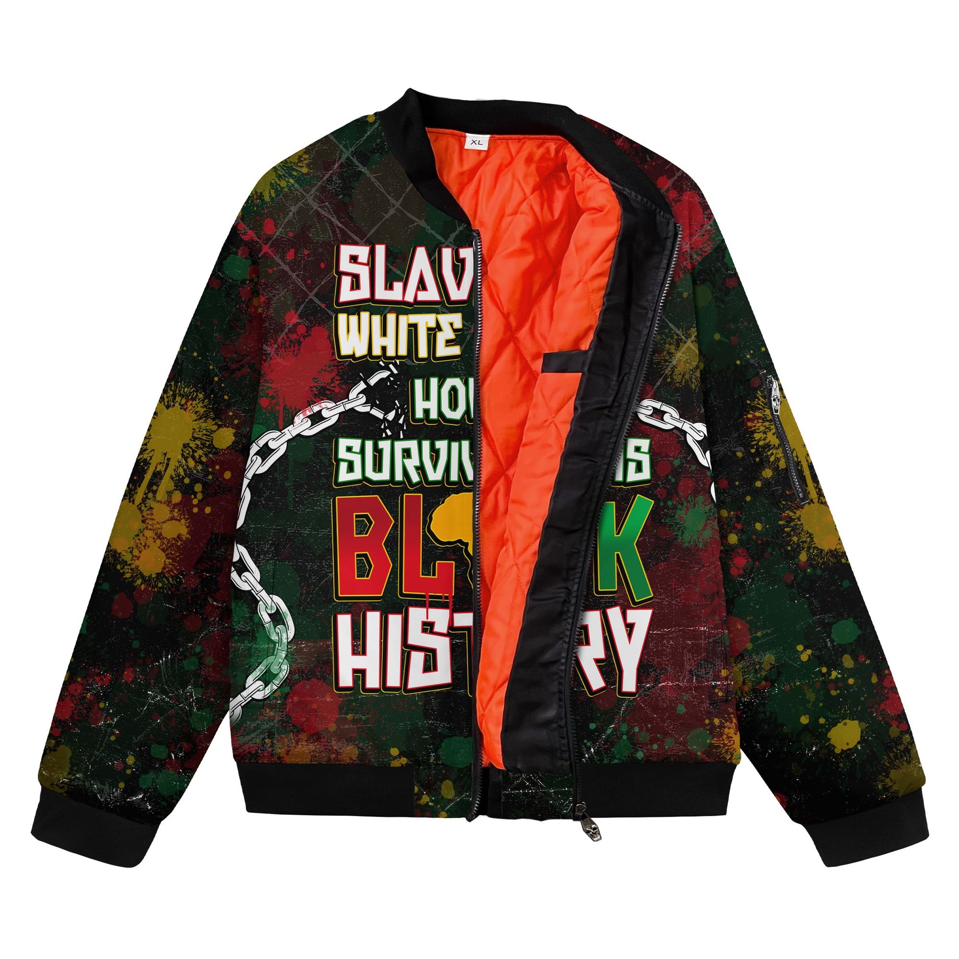 Slavery Is White History Bomber Jacket Bomber Jacket Version 2 Zootop Bear 