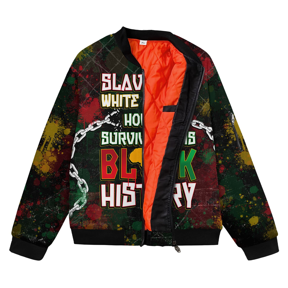 Slavery Is White History Bomber Jacket Bomber Jacket Version 2 Zootop Bear 