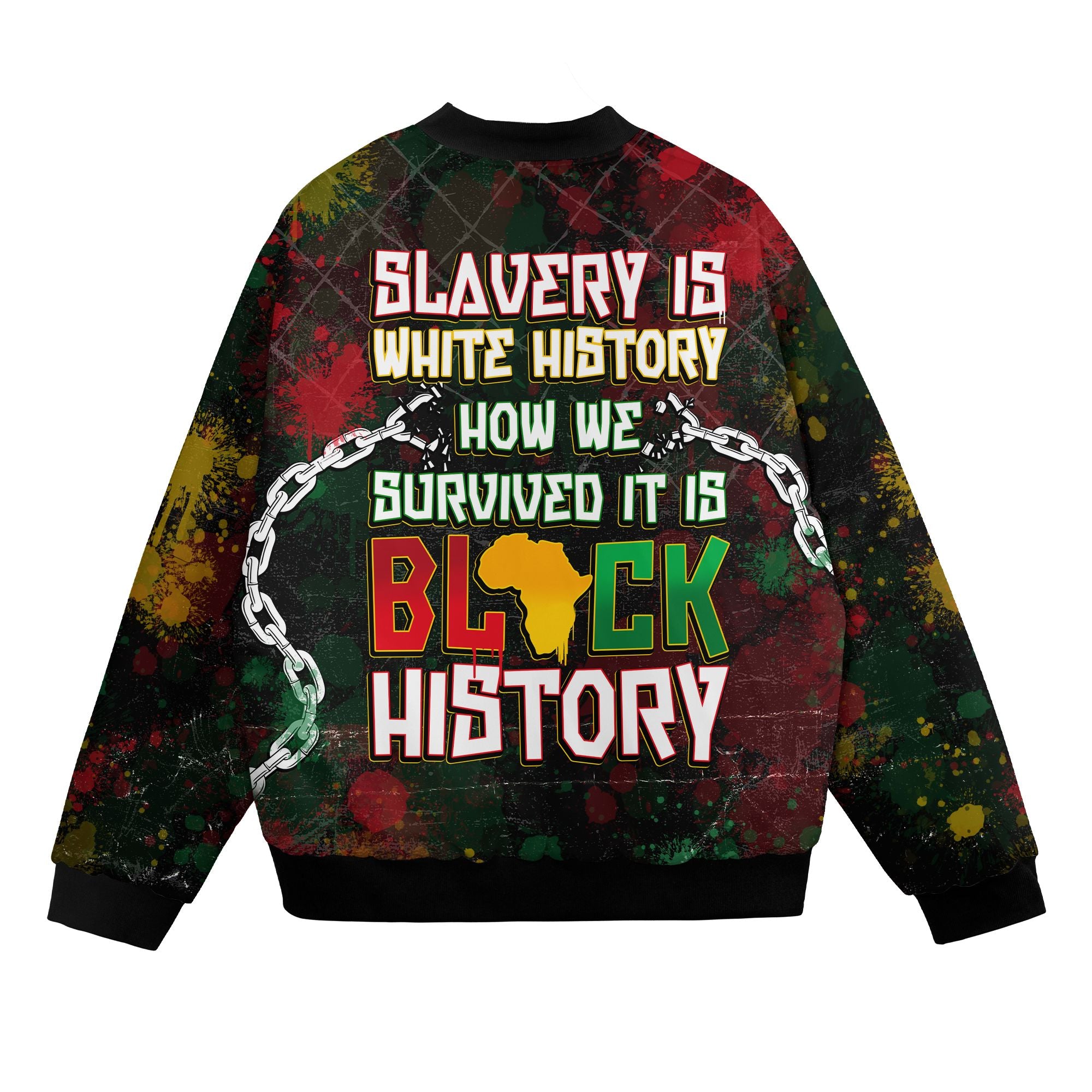 Slavery Is White History Bomber Jacket Bomber Jacket Version 2 Zootop Bear 