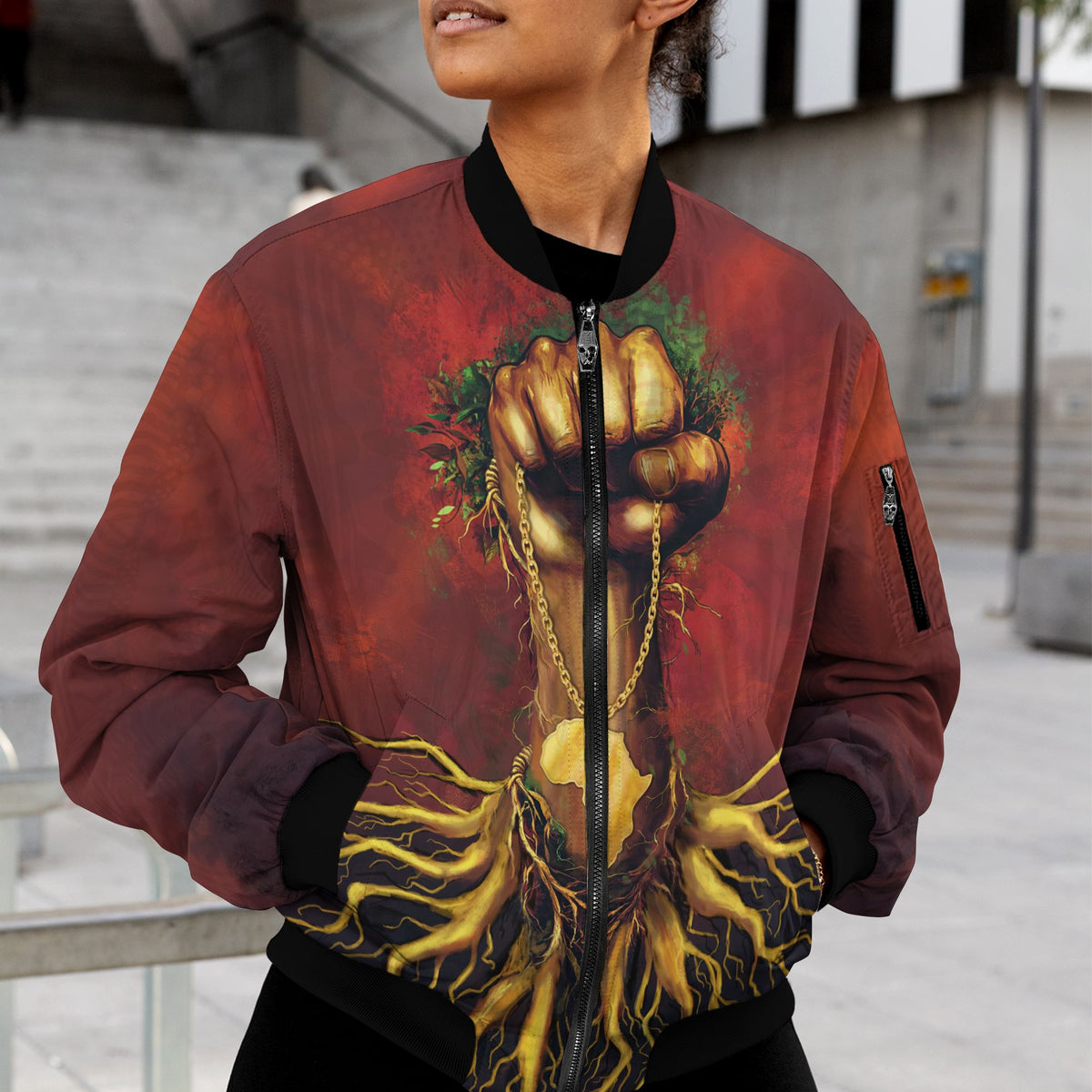 Roots Of The Fist Bomber Jacket Bomber Jacket Version 2 Zootop Bear 