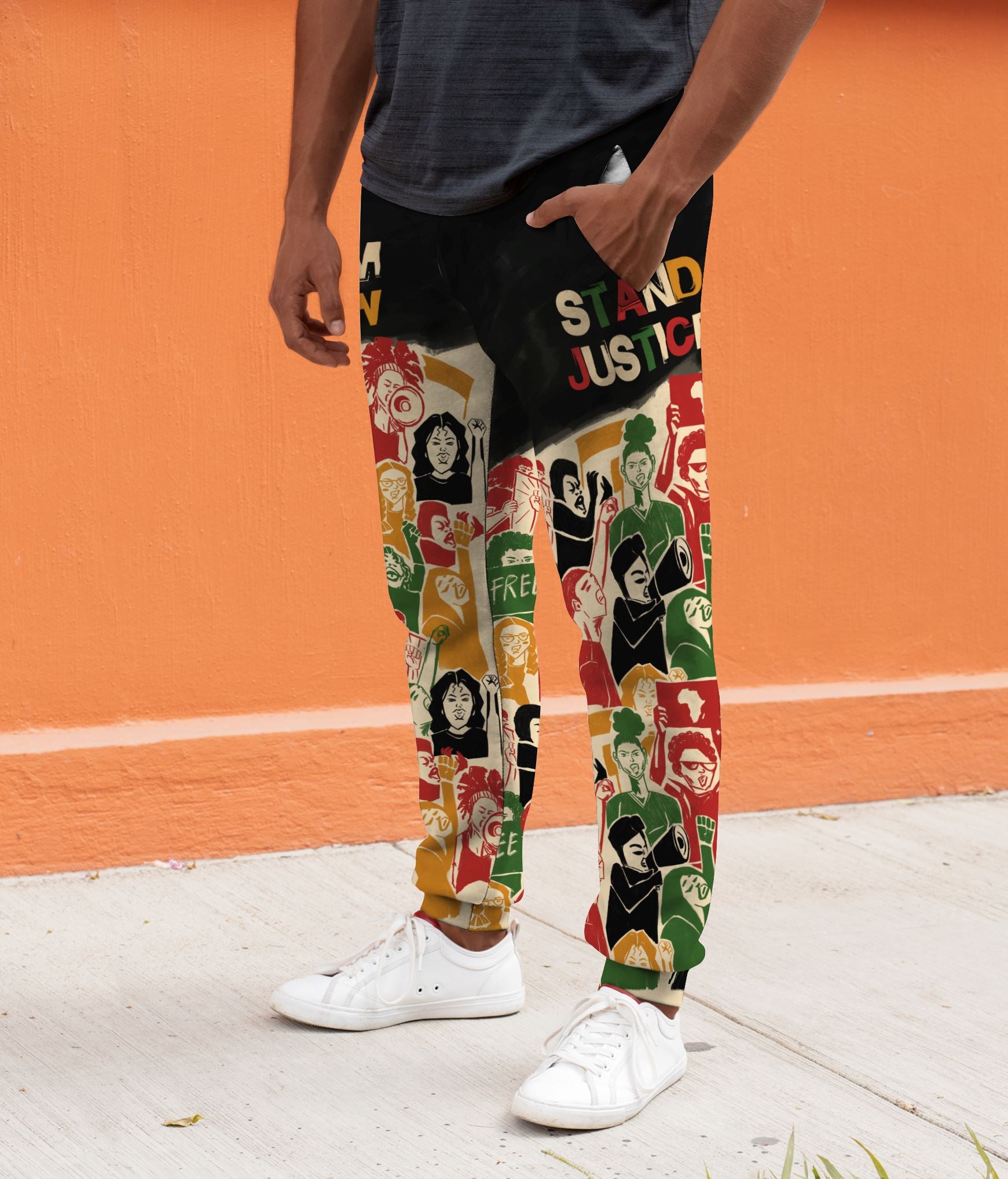 Stand Firm Justice Now Joggers Joggers Tianci 