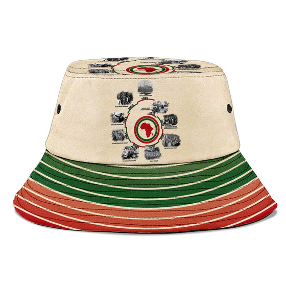 Black History Timeline Bucket Hat Bucket Hat Tianci