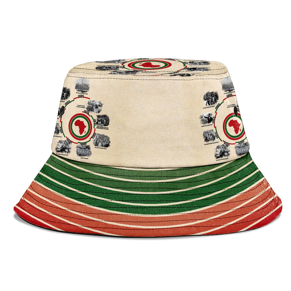 Black History Timeline Bucket Hat Bucket Hat Tianci 