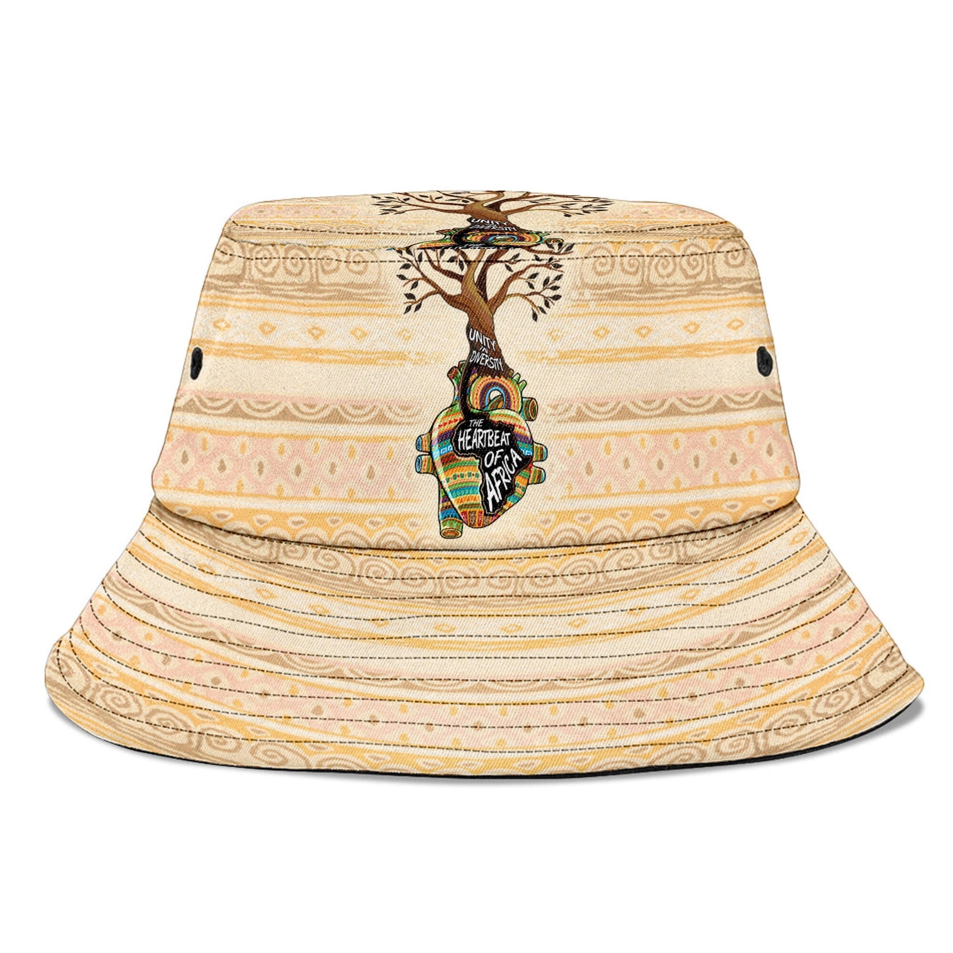 Unity In Diversity The Heartbeat Of Africa Bucket Hat Bucket Hat Tianci 