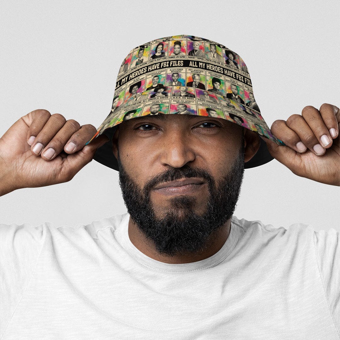 All My Heroes Have FBI Files Bucket Hat Bucket Hat Tianci 