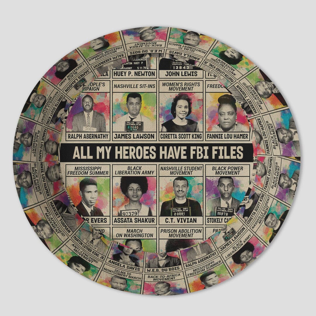 All My Heroes Have FBI Files Bucket Hat Bucket Hat Tianci 