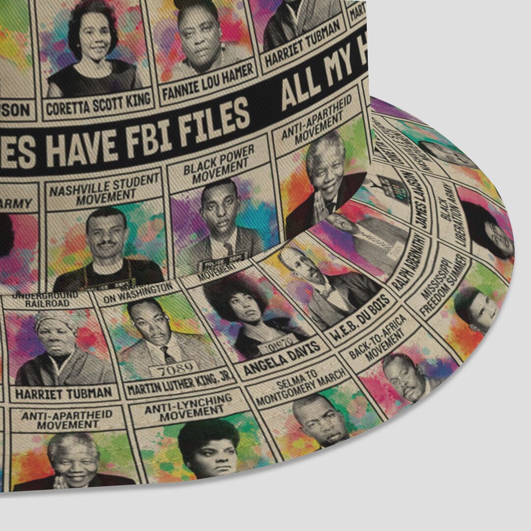 All My Heroes Have FBI Files Bucket Hat Bucket Hat Tianci 