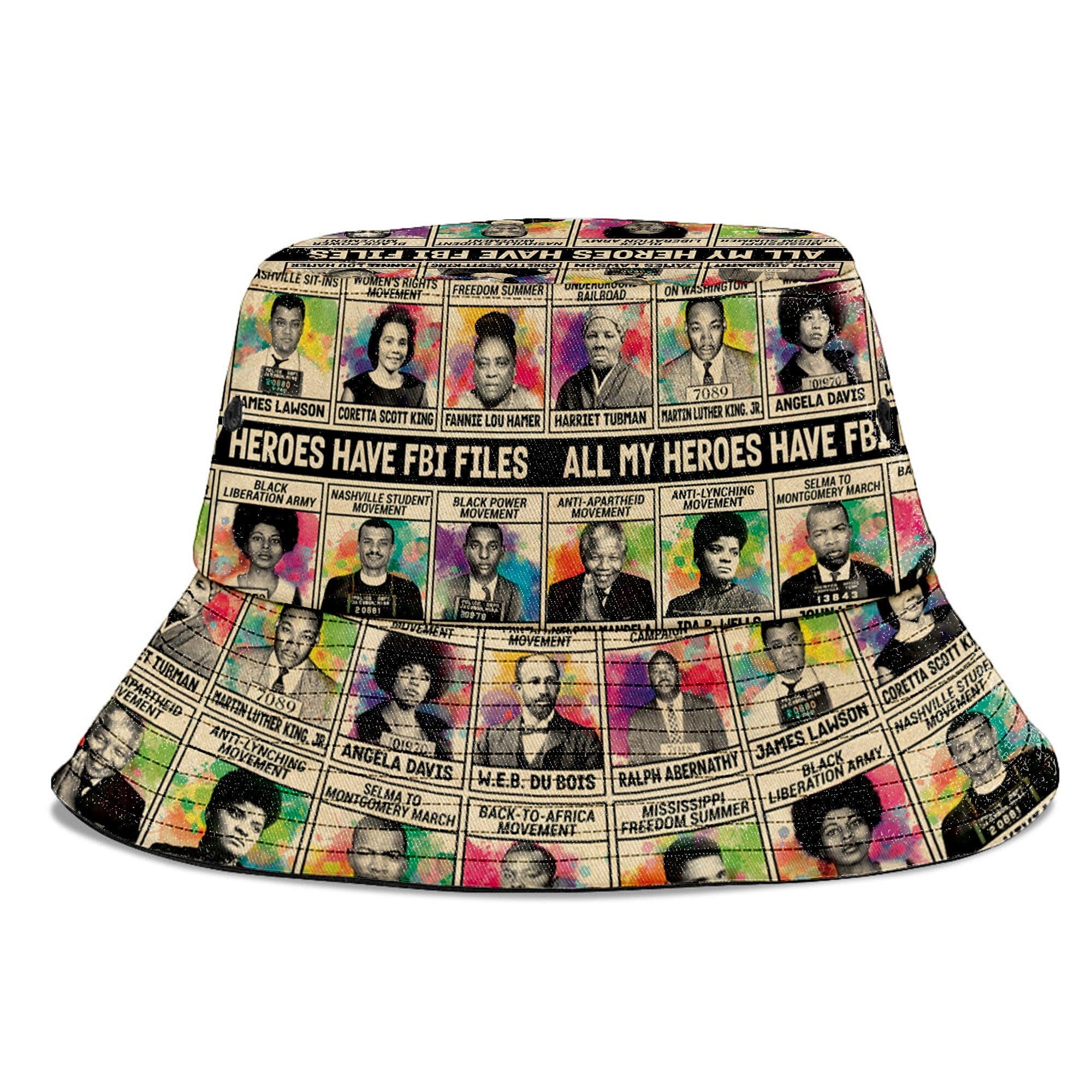 All My Heroes Have FBI Files Bucket Hat Bucket Hat Tianci 