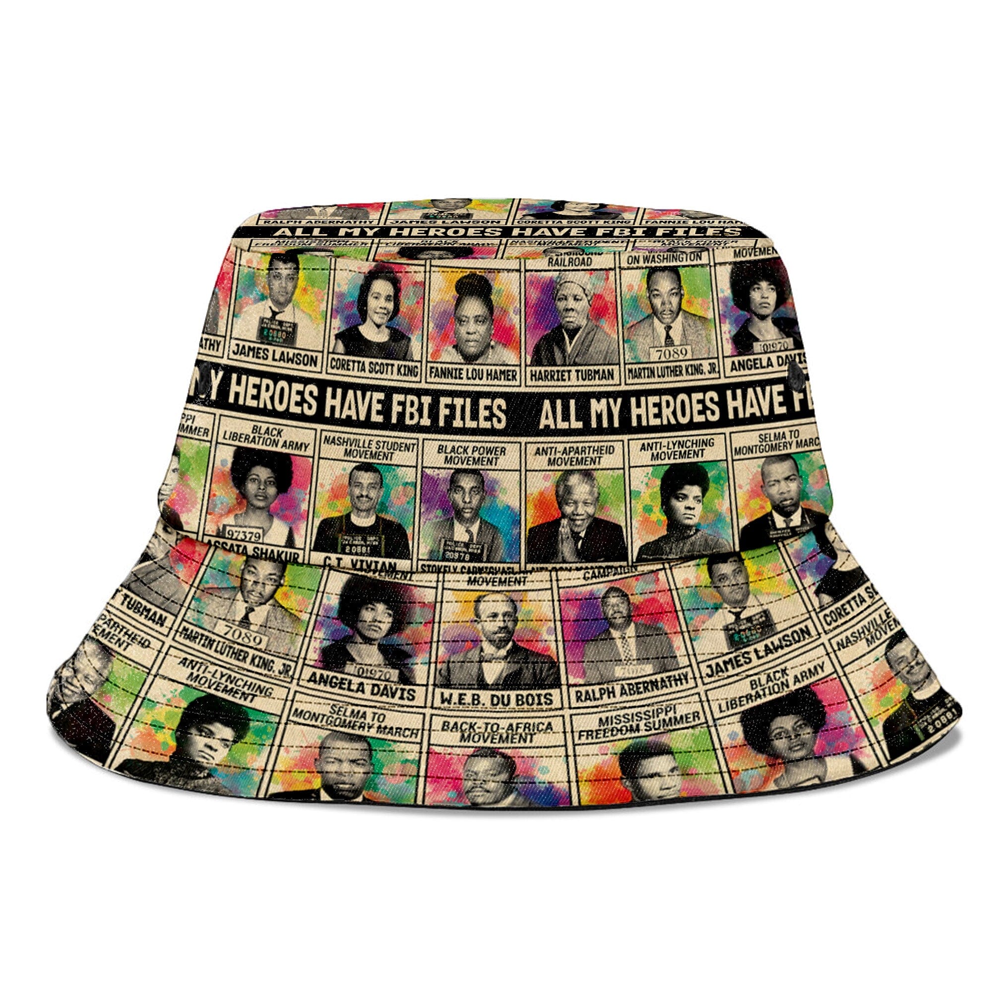 All My Heroes Have FBI Files Bucket Hat Bucket Hat Tianci 