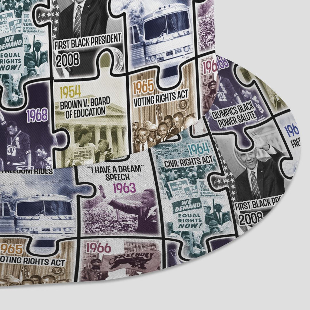 The Civil Rights Journey in Puzzle Bucket Hat Bucket Hat Tianci 