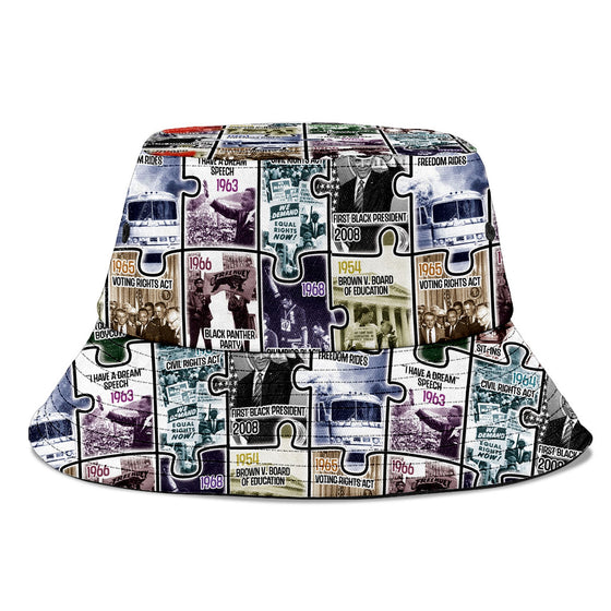 The Civil Rights Journey in Puzzle Bucket Hat Bucket Hat Tianci 