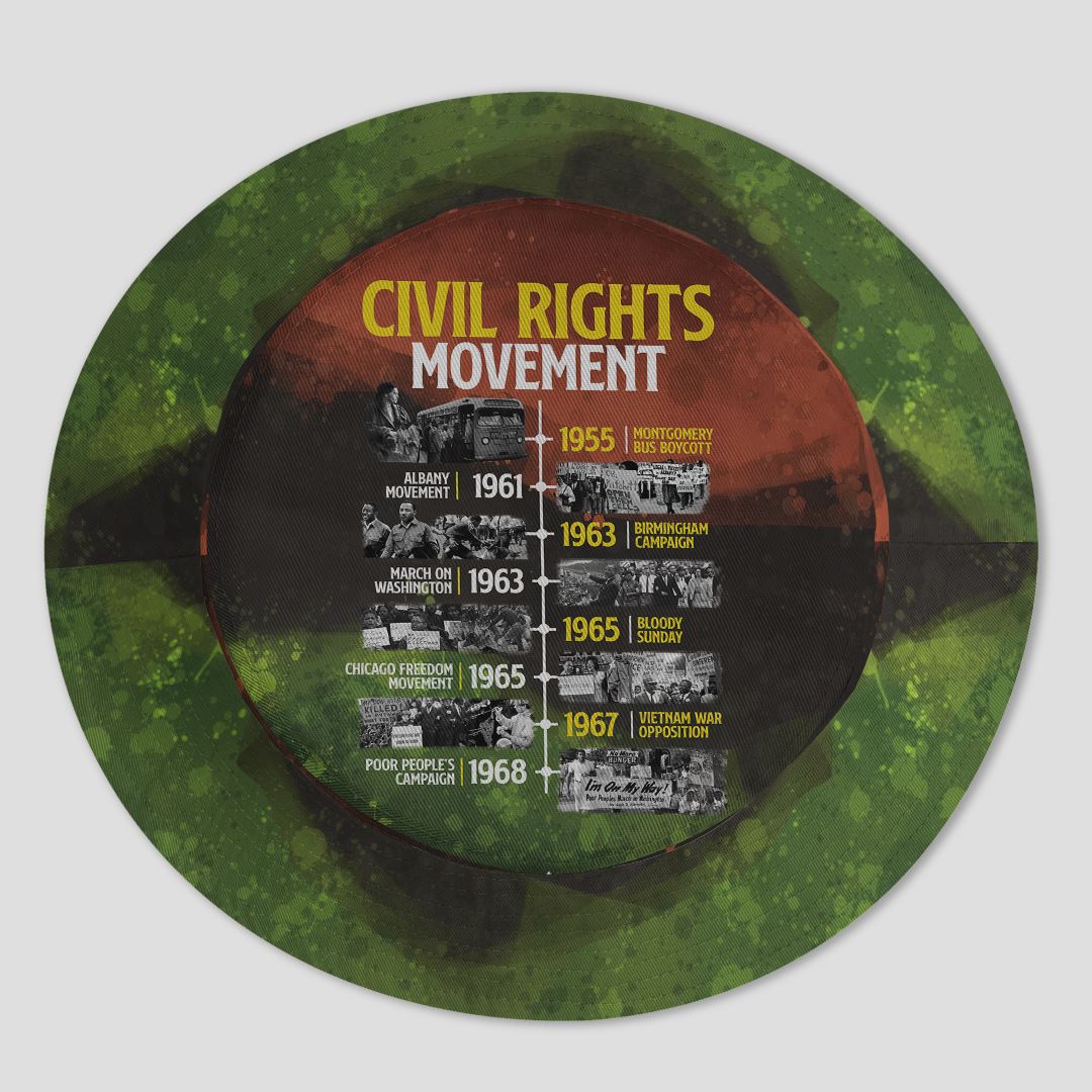 Civil Rights Movement Bucket Hat Bucket Hat Tianci 