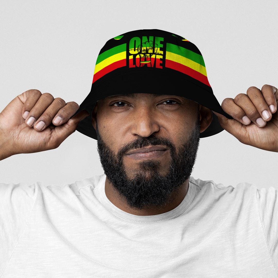 Reggae One Love Bucket Hat Bucket Hat Tianci 