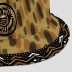 Printed Mud Cloth and Adinkra Symbol Bucket Hat Bucket Hat Tianci 