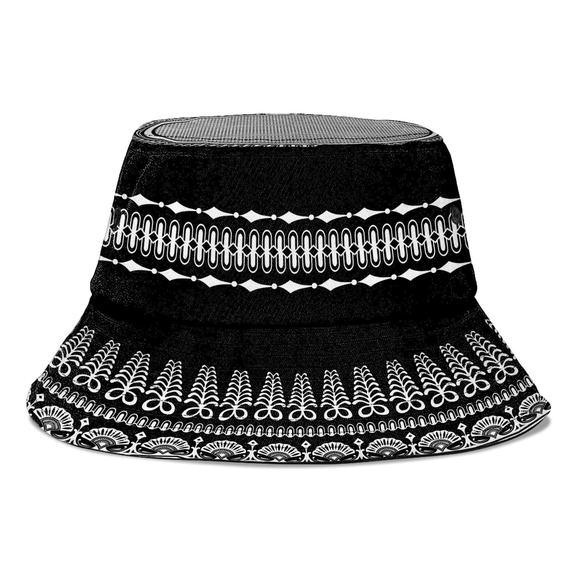 Printed Silver Dashiki Bucket Hat Bucket Hat Tianci 