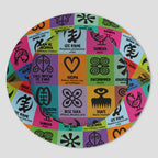 Multi Color Adinkra Symbols Bucket Hat Bucket Hat Tianci 