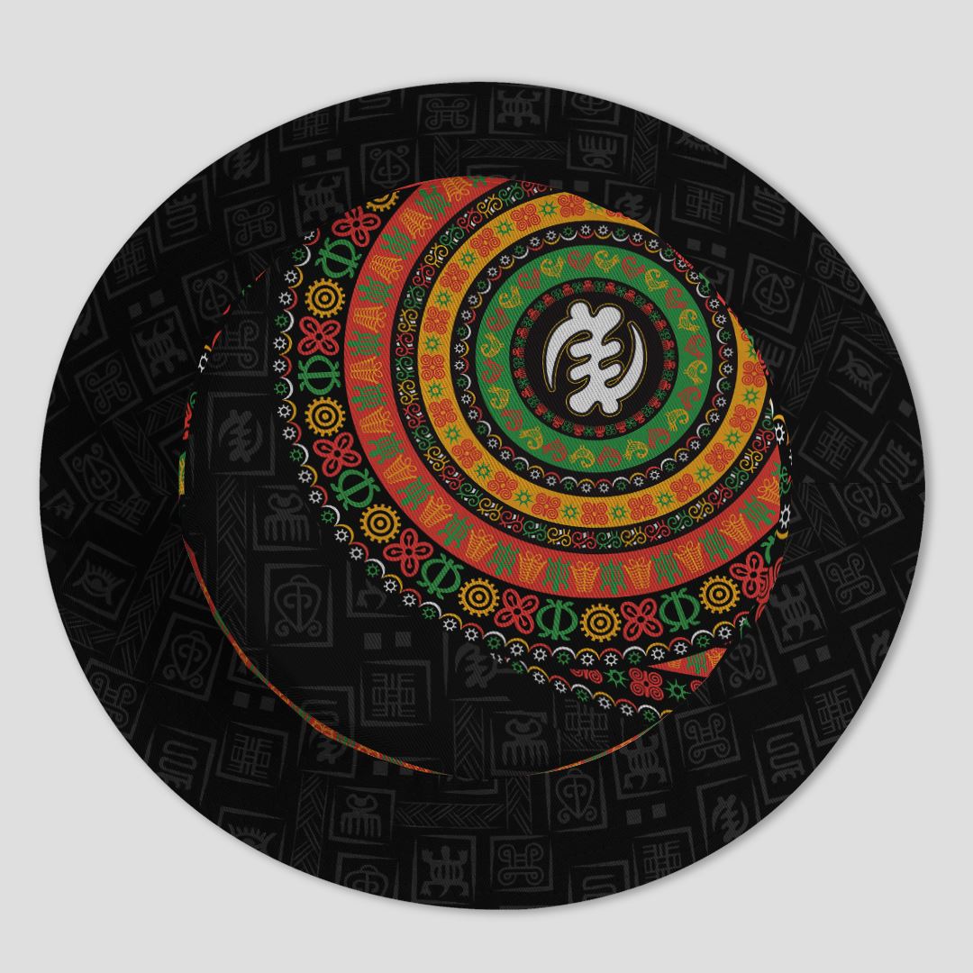 Adinkra Symbols Print Bucket Hat Bucket Hat Tianci 