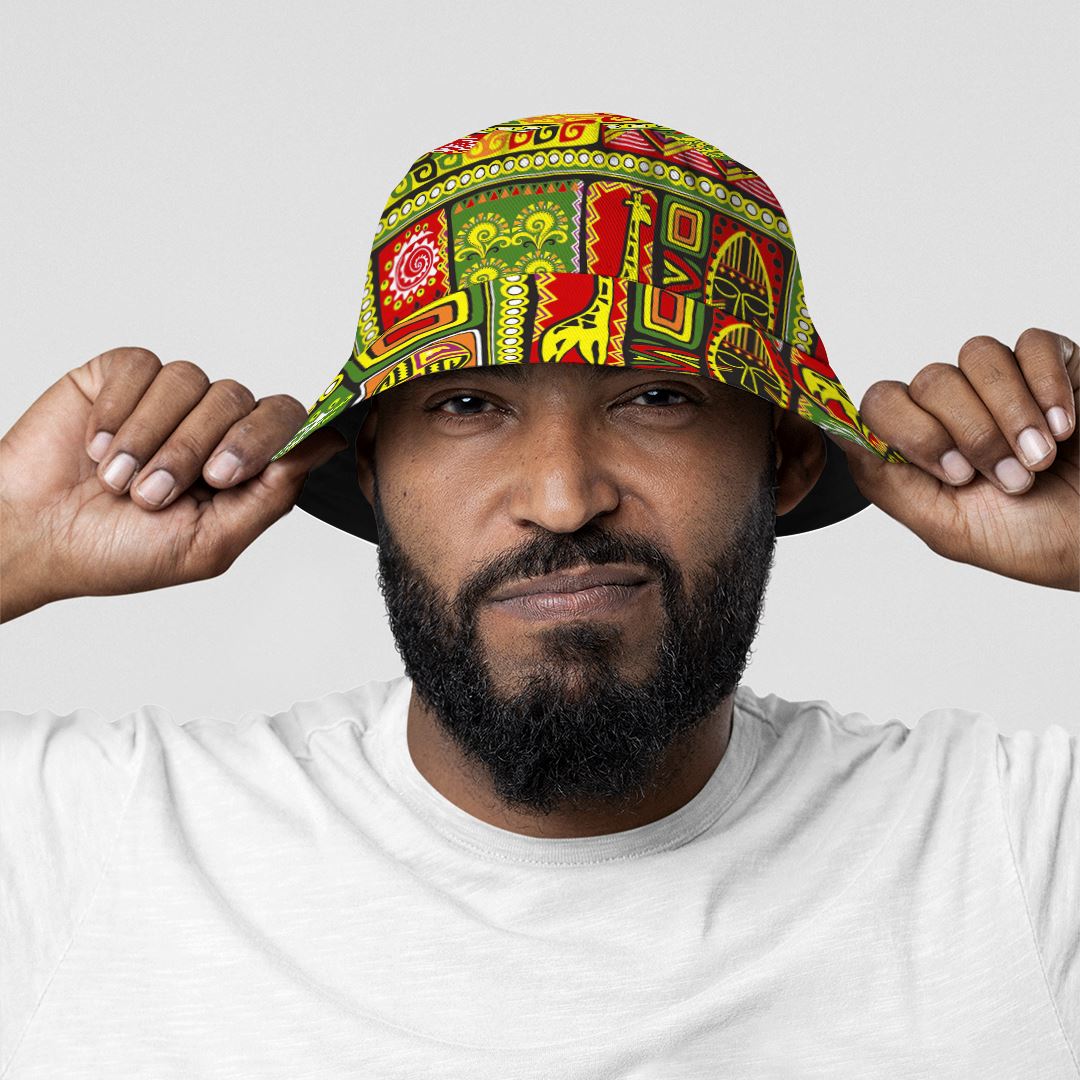 African Tribal Bucket Hat Bucket Hat Tianci 