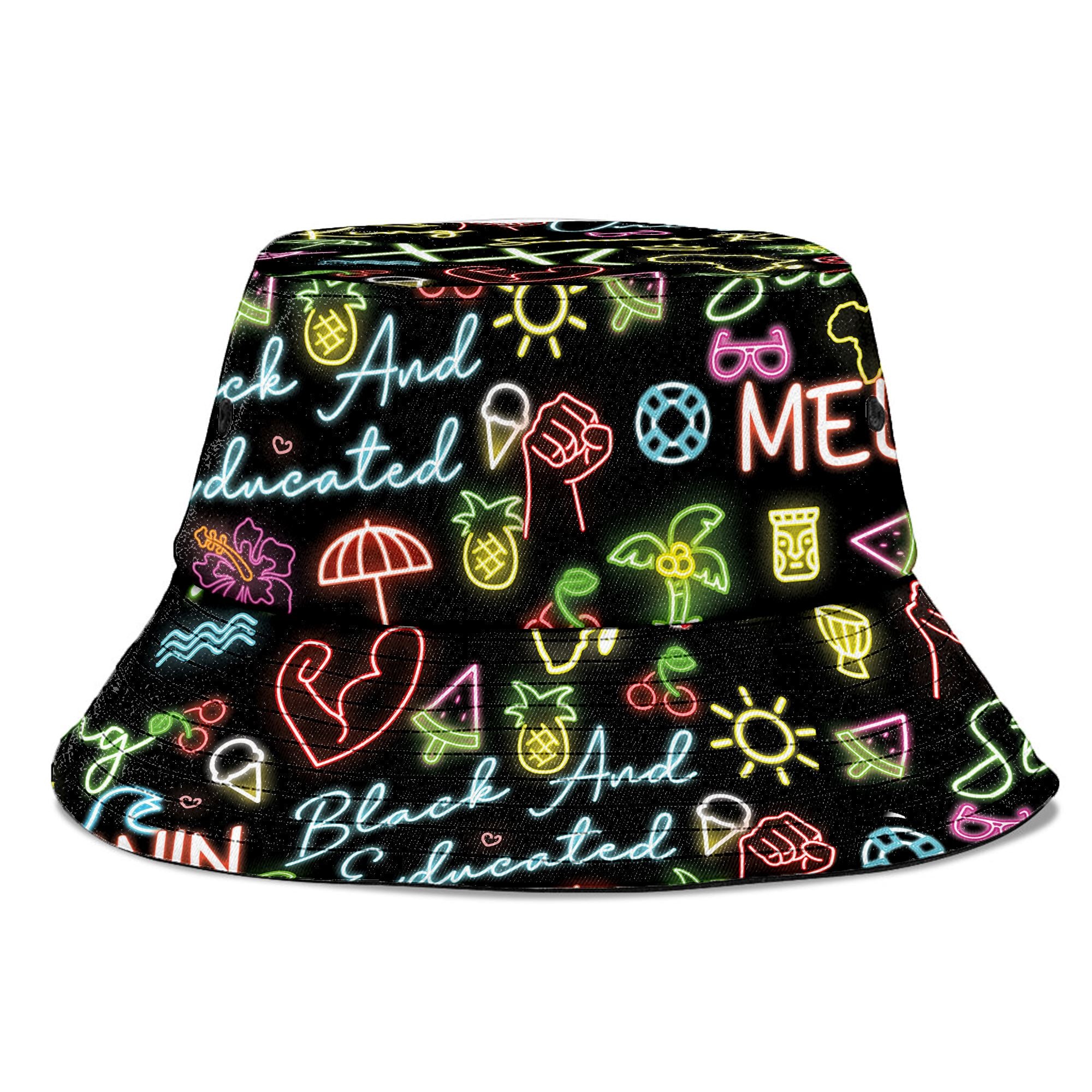 Dope Black King Neon Bucket Hat Bucket Hat Tianci 