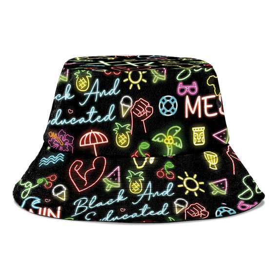 Dope Black King Neon Bucket Hat Bucket Hat Tianci