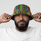 African Striped Patterns Bucket Hat Bucket Hat Tianci 