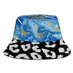 Ankh On Blue Marble Bucket Hat Bucket Hat Tianci 