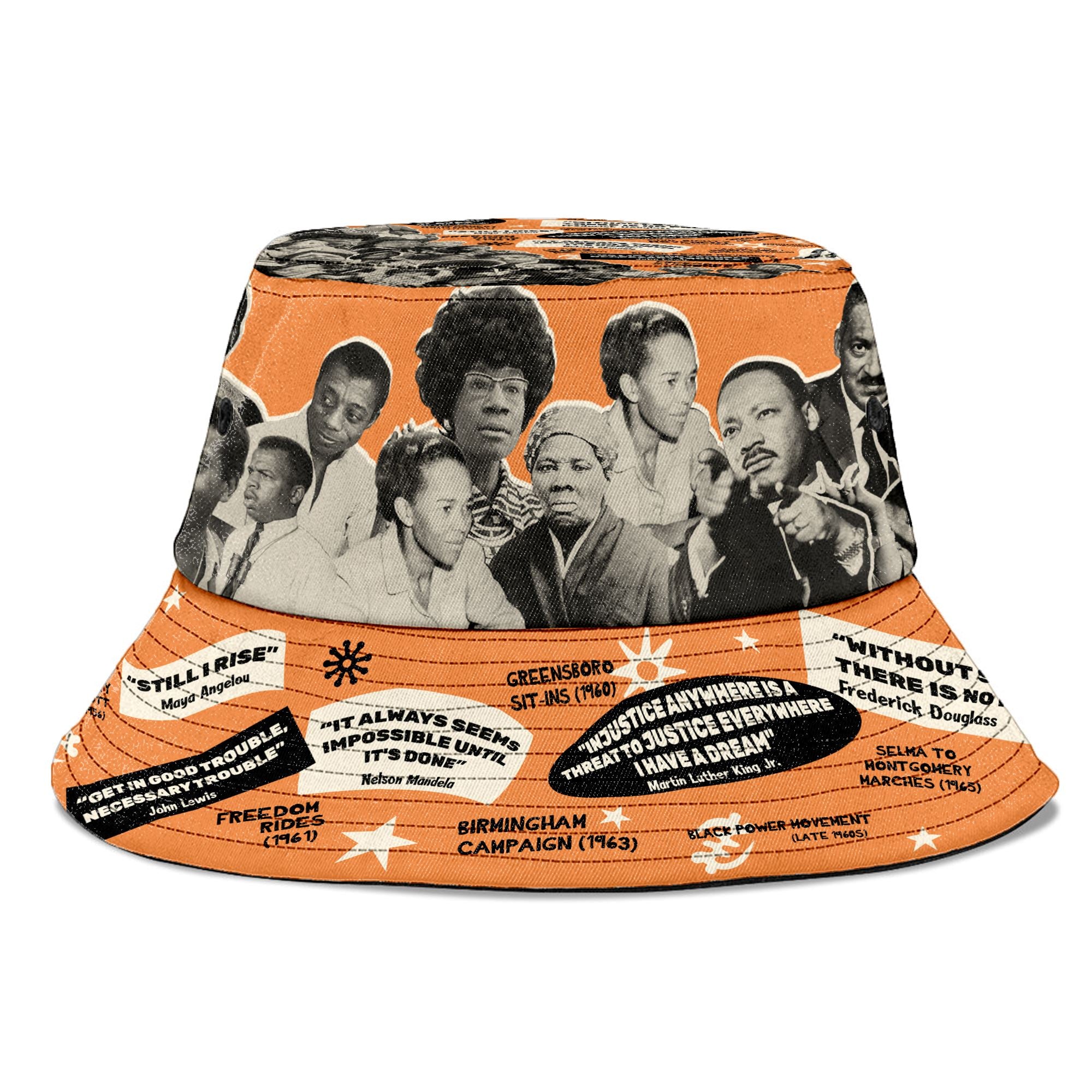 Freedom Threads Civil Rights Edition Bucket Hat Bucket Hat Tianci 