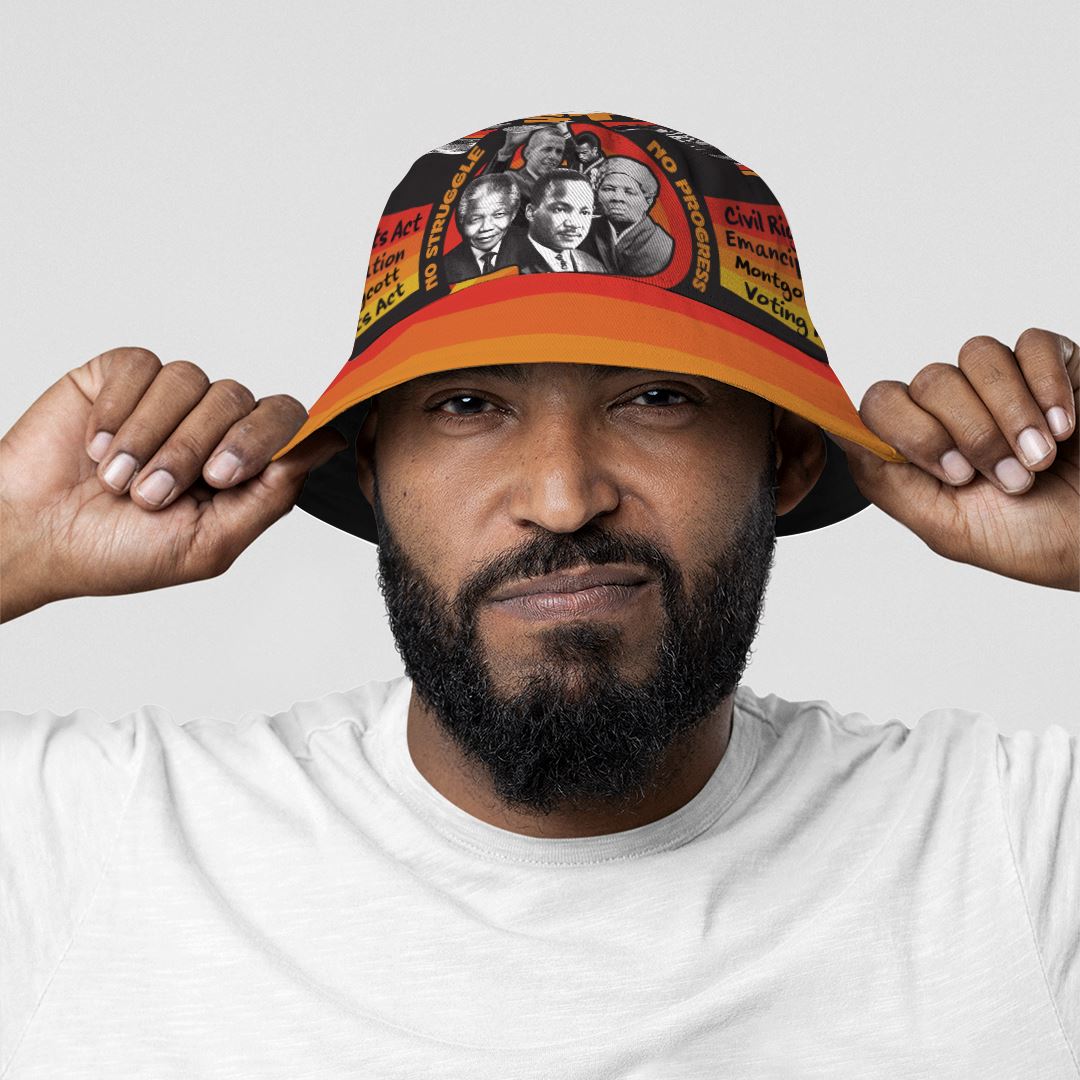 No Struggle No Progress Bucket Hat Bucket Hat Tianci 