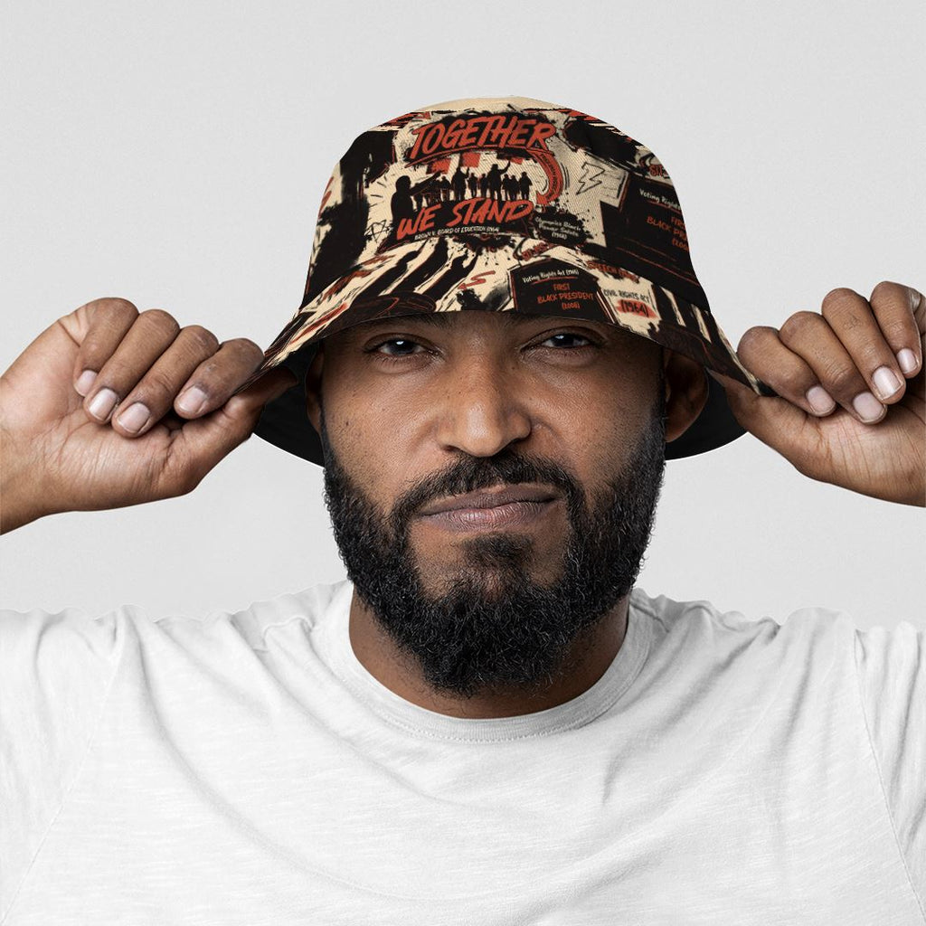 Together We Stand Bucket Hat Bucket Hat Tianci 