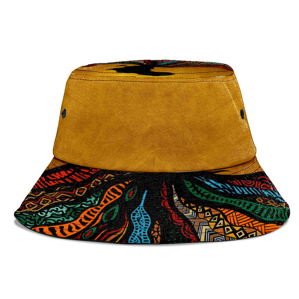 Patterns of Our Roots Bucket Hat Bucket Hat Tianci 